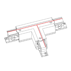 Коннектор T-образный левый Nowodvorski Ctls Power 8244