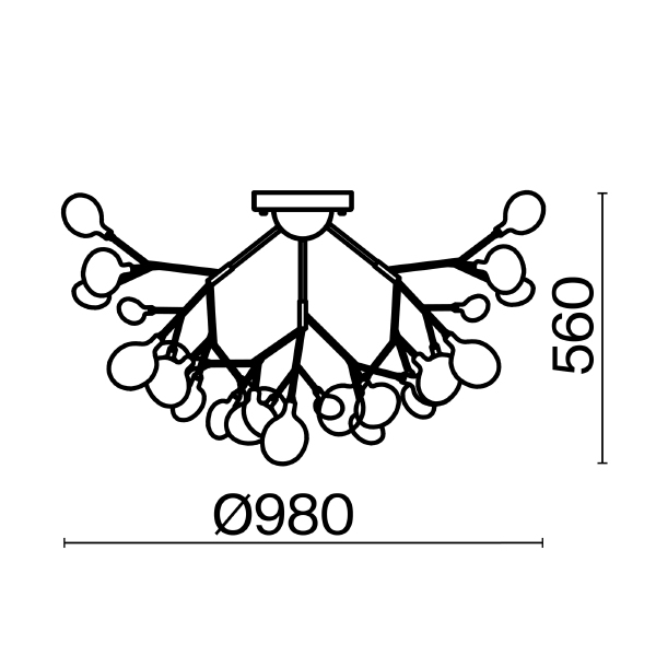 Потолочная люстра Freya Florencia FR5049CL-36G