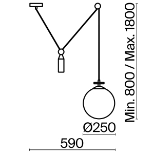 Светильник подвесной Freya Impulse FR5221PL-01BS