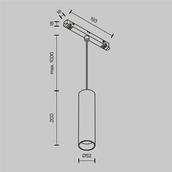 Трековый светильник Maytoni Focus LED Exility TR041-2-12W4K-W