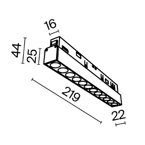 Трековый светильник Maytoni Points Exility TR031-2-12W4K-W