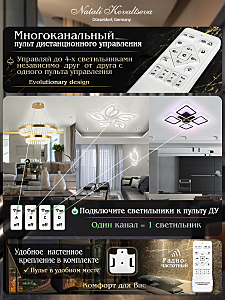 Потолочная люстра Natali Kovaltseva Sirius LED LAMPS 81162