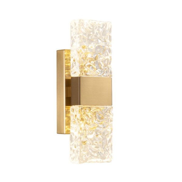 Настенное бра Delight Collection Wall lamp 88068W gold/clear