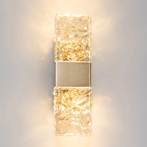 Настенное бра Delight Collection Wall lamp 88068W gold/clear