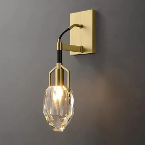 Настенное бра Delight Collection Wall lamp 8960-1W brass/clear