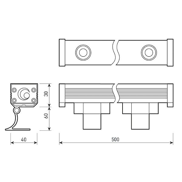 Прожектор уличный Arlight LINE WALLWASHER 037364