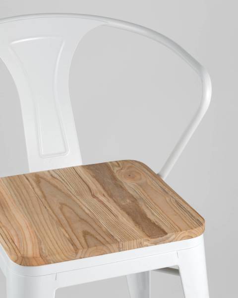 Обеденный стул Stool Group Tolix Arm Wood УТ000001863