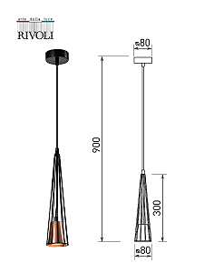 Светильник подвесной Rivoli Emily 4160-201