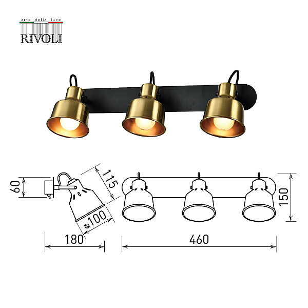 Светильник спот Rivoli Lenore 7060-703