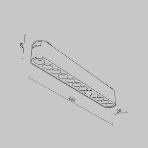 Трековый светильник Maytoni POINTS Radity TR082-1-12W3K-M-W