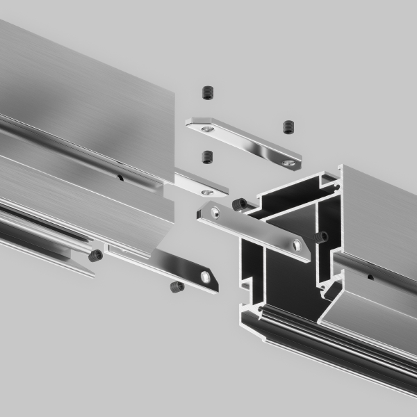 Соединитель прямой для профиля TRA034MP-2S-1 (2 шт. + 4 винта) Maytoni TRA034C-MP-1