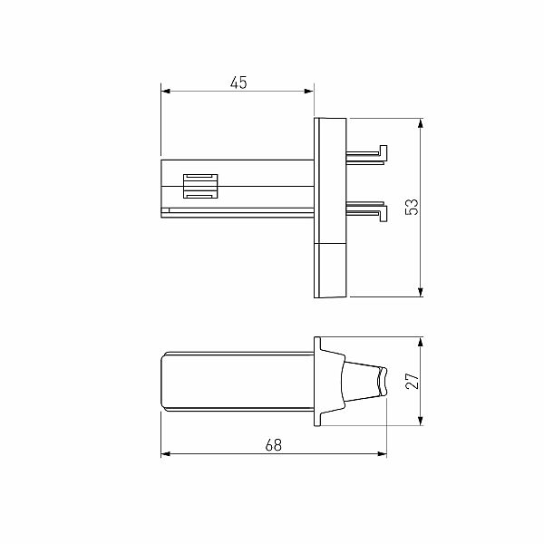 Соединитель для круглого шарнирного коннектора Elektrostandard Slim Magnetic Соединитель для круглого шарнирного коннектора (чёрный) 85011/00