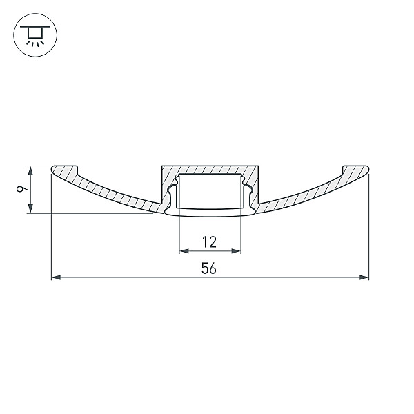 Профиль Arlight Arh-Flat 016149