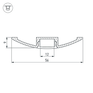 Профиль Arlight Arh-Flat 016149