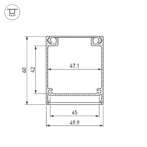 Профиль Arlight Box60 017358