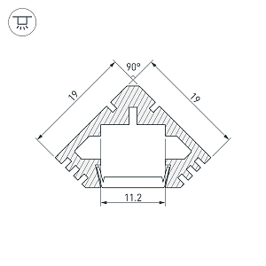 Профиль Arlight Pds 017643