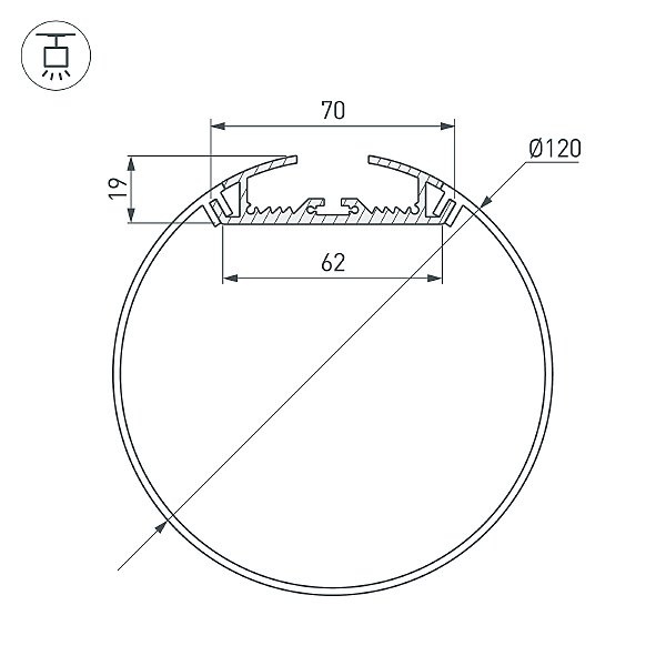 Профиль Arlight Sl-Round 019267