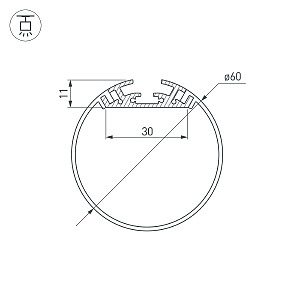 Профиль Arlight Sl-Round 019286