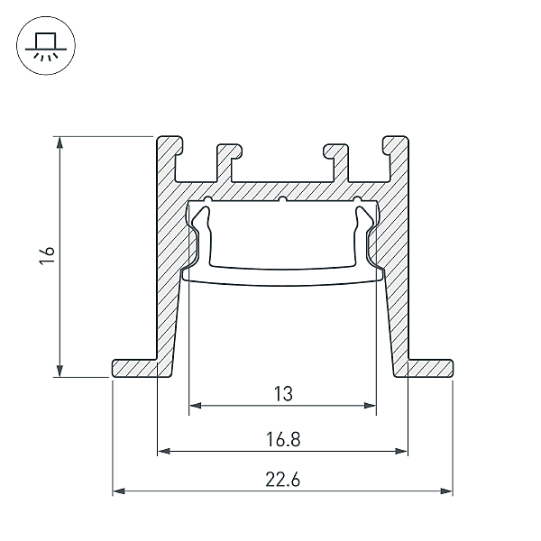 Профиль Arlight Sl-Comfort 031768