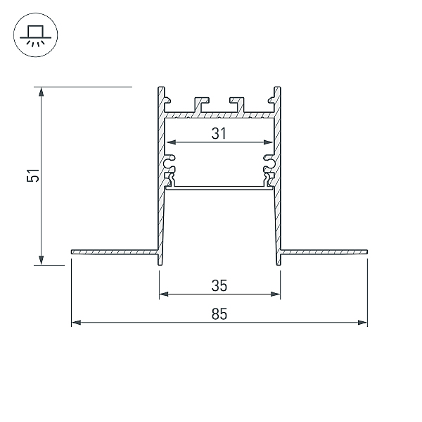 Профиль Arlight Sl-Comfort 033276