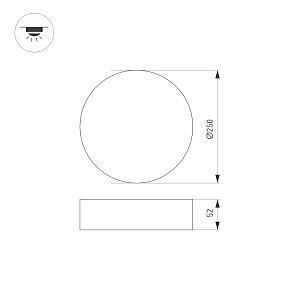 Светильник потолочный Arlight Rondo 022906(2)