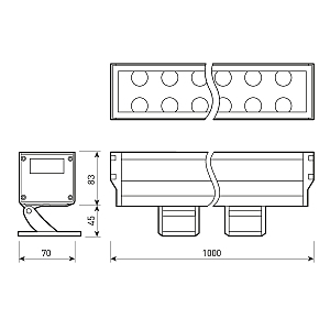 Линейный светодиодный прожектор Arlight 026097