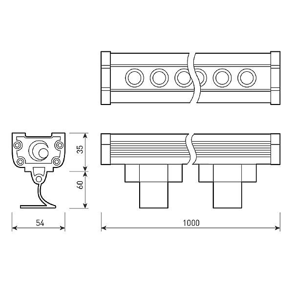 Линейный светодиодный прожектор Arlight Line Wallwasher 027282