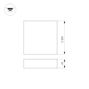 Светильник потолочный Arlight Quadro 034792