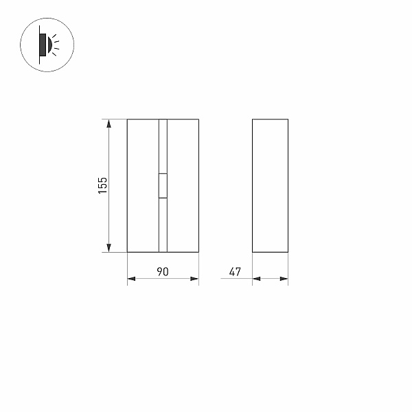 Светильник для контурной подсветки оконных проемов Arlight 034980