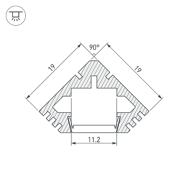 Профиль Arlight Pds 012053