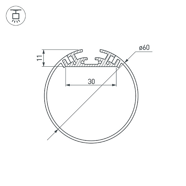 Профиль Arlight Sl-Round 020474