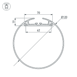 Профиль Arlight Sl-Round 020475