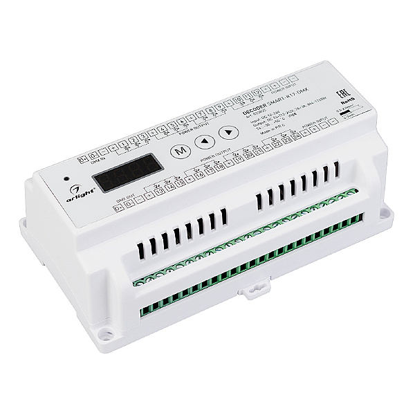 Декодер DMX512 для трансляции DMX512 сигнала ШИМ(PWM) устройствам Arlight 023825