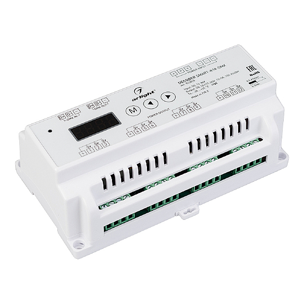 Декодер DMX512 для трансляции DMX512 сигнала ШИМ(PWM) устройствам Arlight 023826