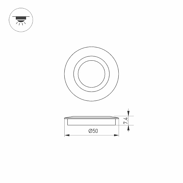 Декоративная накладка для светильников серии DECK Arlight Deck 024927