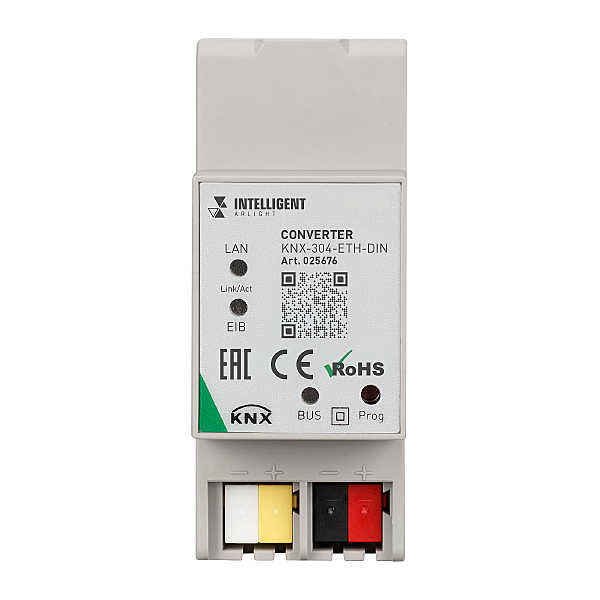 Шлюз Ethernet-KNX, для доступа к KNX шине через Ethernet сеть Arlight 025676