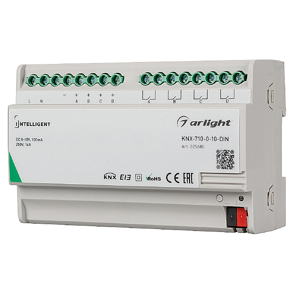 Конвертер KNX-0/1-10V с выходами Arlight 025680