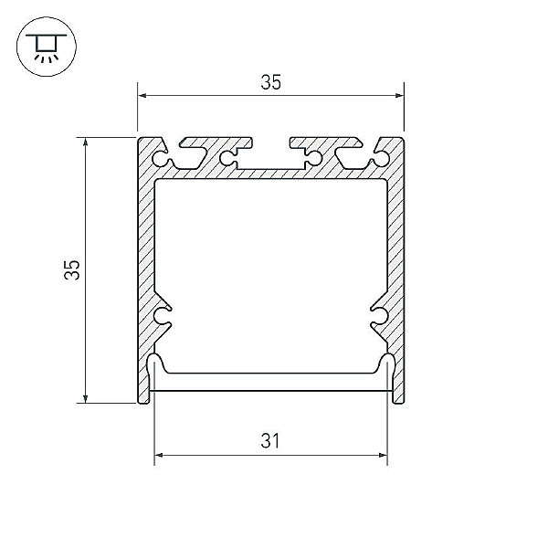 Профиль Arlight Sl-Line 027986