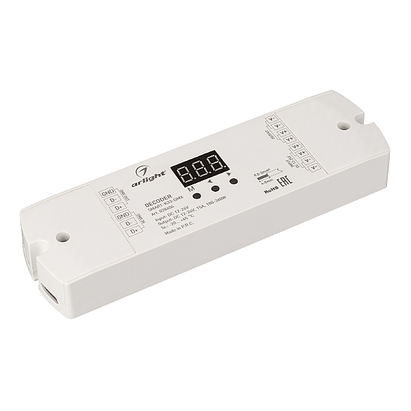 Декодер DMX512 для трансляции DMX512 сигнала ШИМ(PWM) устройствам Arlight 028406