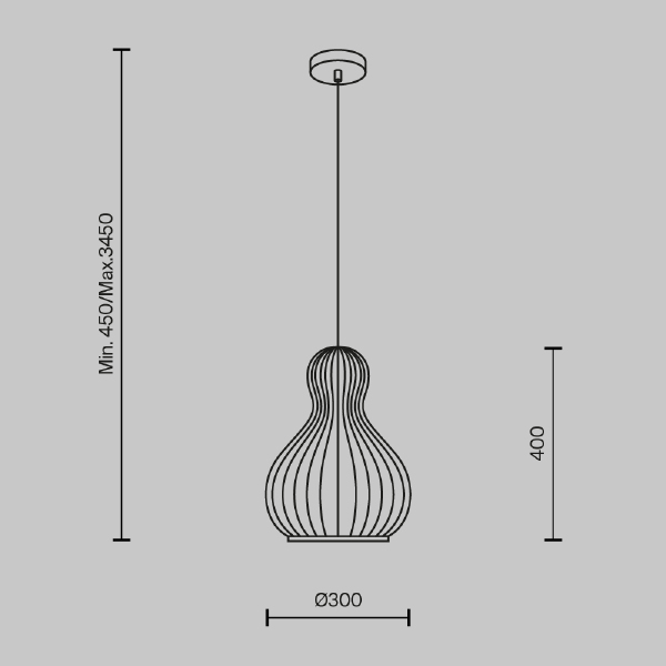 Светильник подвесной Maytoni Roots MOD192PL-01W1