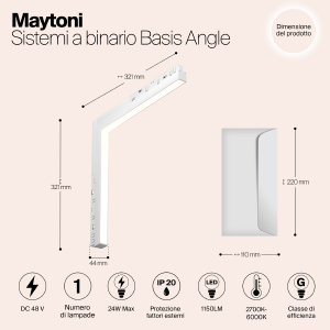 Трековый светильник Maytoni Basis Exility TR102-24W-DS-W