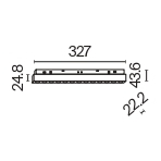 Трековый светильник Maytoni Points Exility TR031-4-18WTW-DD-B