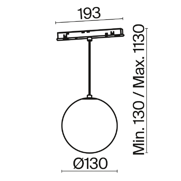 Трековый светильник Maytoni Luna Exility TR039-4-5WTW-DD-B