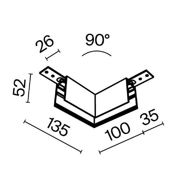 Коннектор для шинопровода Maytoni Exility TRA034HCL-41W