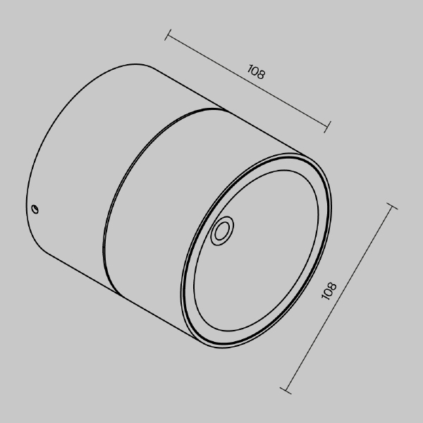 Накладной светильник Maytoni Spin O310CL-L12GF3K