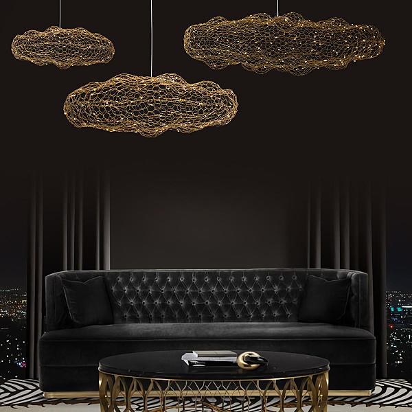 Подвесная люстра Loft It Cloud 10247/1500 Gold