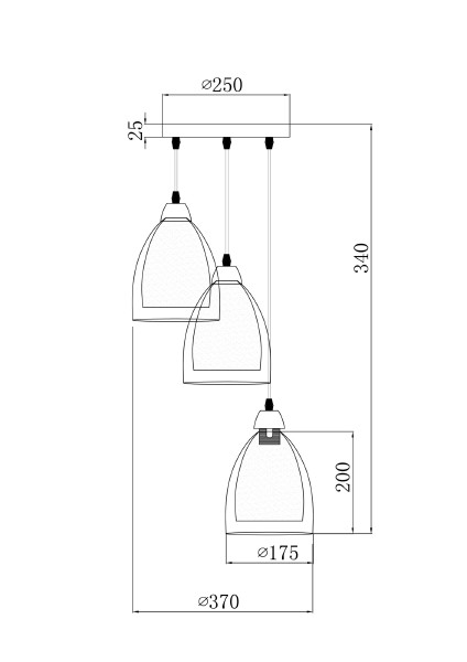 Светильник подвесной Freya Astery FR5375PL-03CH2