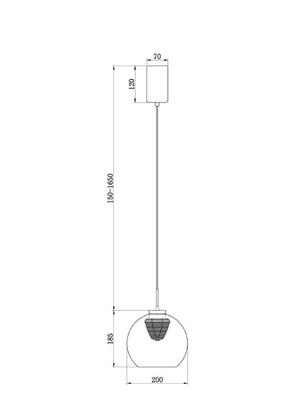 Светильник подвесной Freya Fume FR5399PL-L4BS2