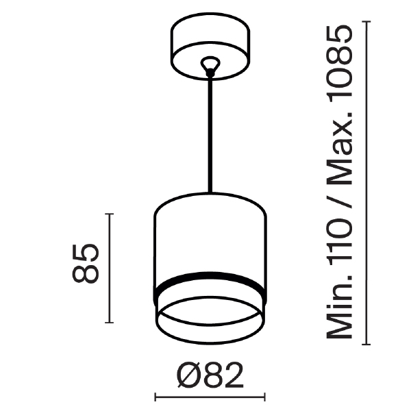 Светильник подвесной Maytoni Pendant P088PL-GX53-B