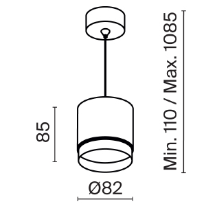 Светильник подвесной Maytoni Pendant P088PL-GX53-B